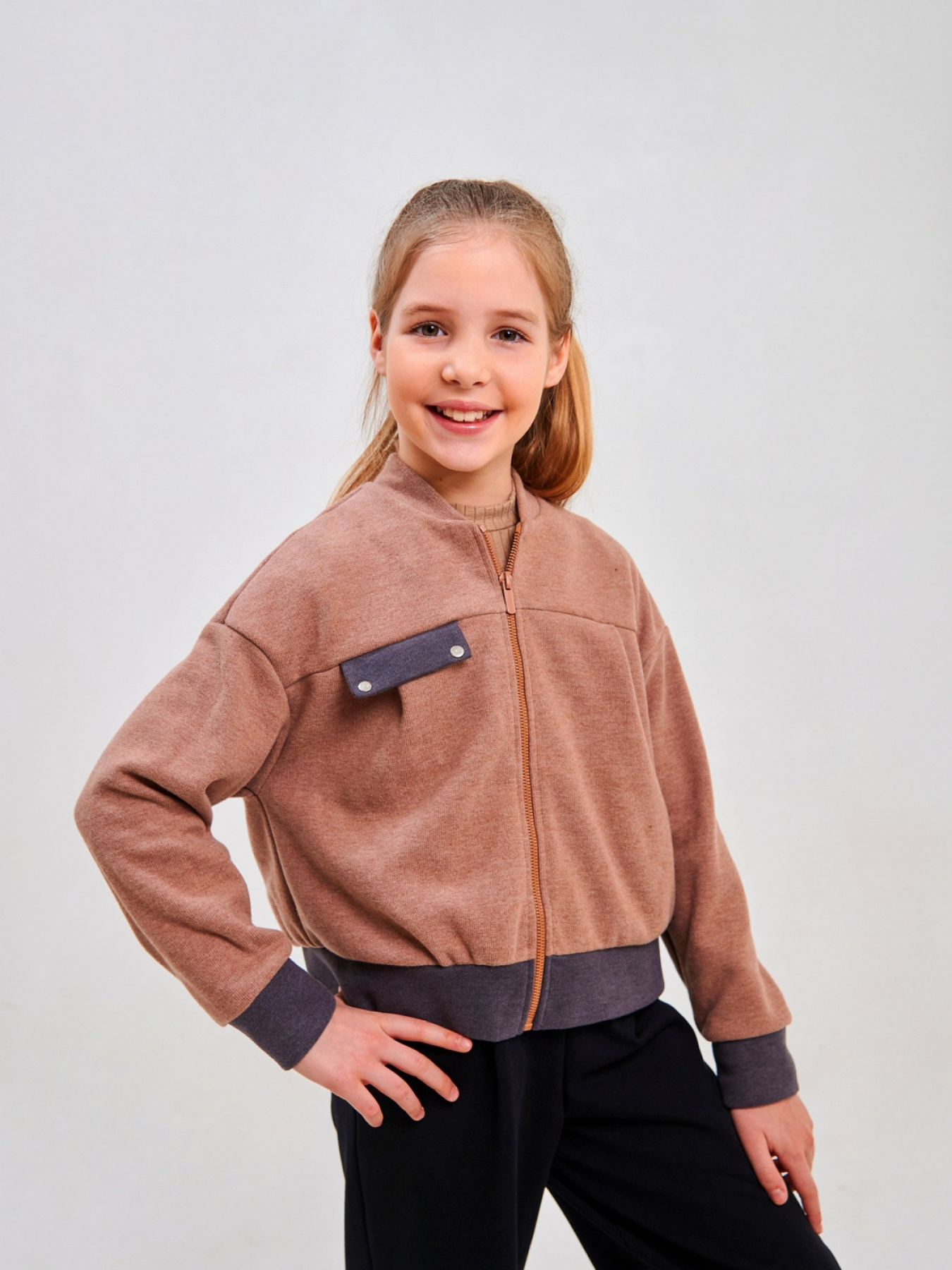 Кофта SMIL модель smil_116640-mokko Фото