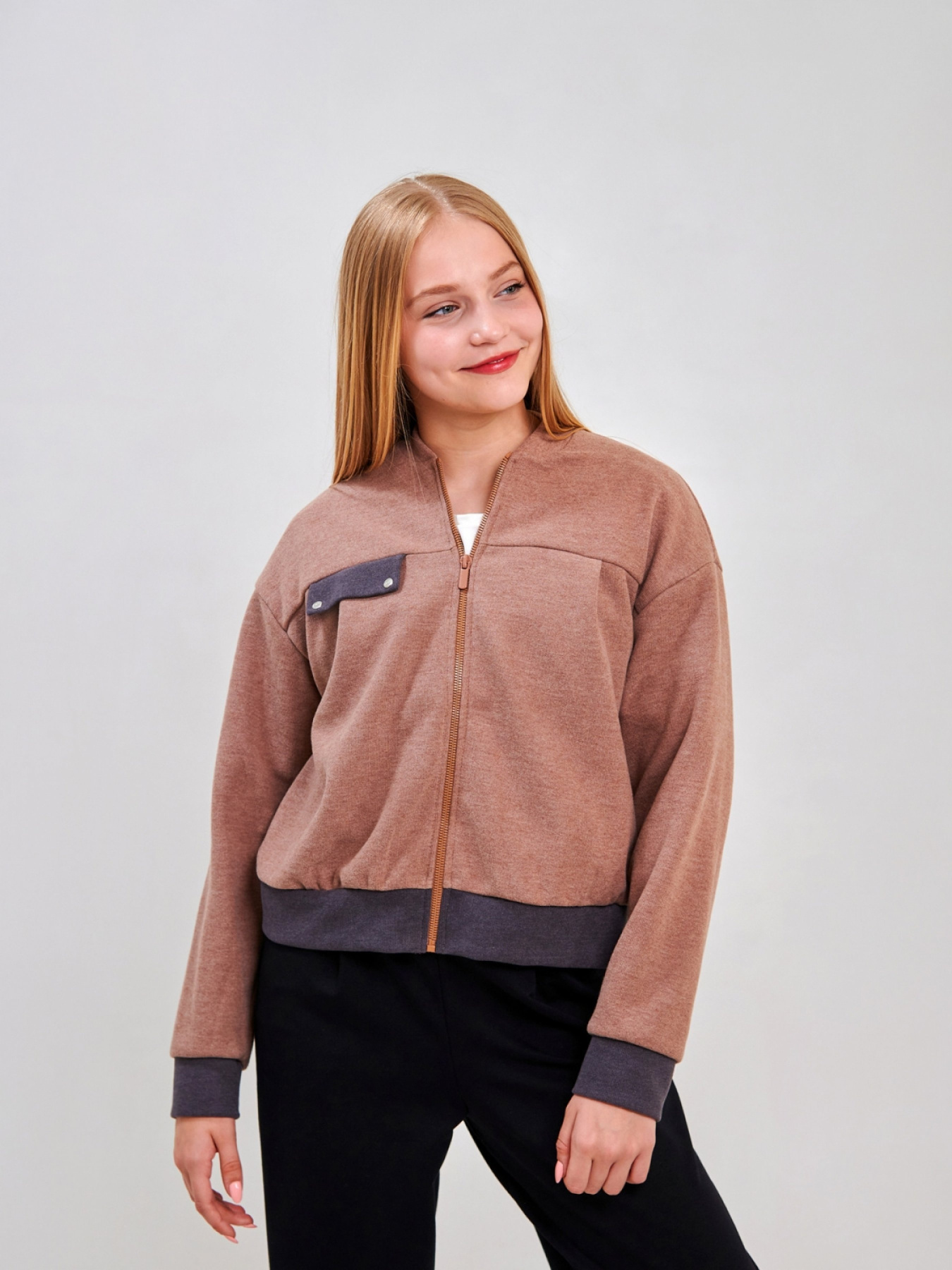 Кофта SMIL модель smil_116640-mokko Фото