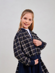 Бомбер SMIL модель smil_116634-sero-zelenaa-kletka Фото