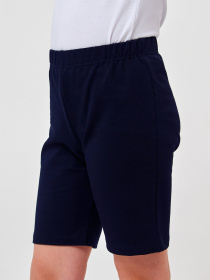 Повседневные шорты SMIL модель smil_112437-temno-sinij Повседневные шорты SMIL модель smil_112437-temno-sinij Фото