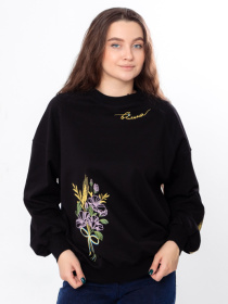 Світшот Носи своє модель 057-33-8385-of-chornij Фото