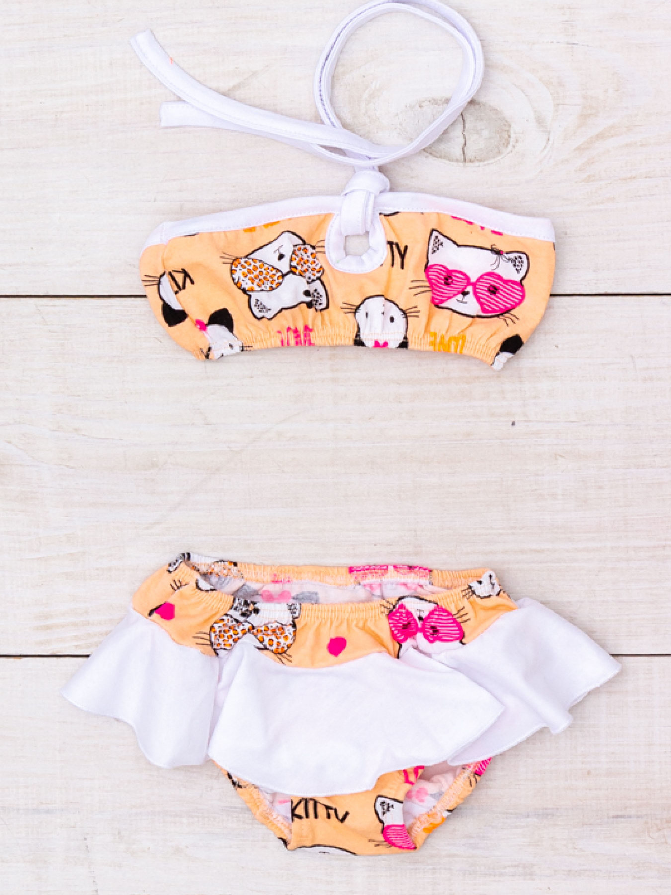 Купальник Носи своє модель 4000-043-kotiki-persik-blij Фото