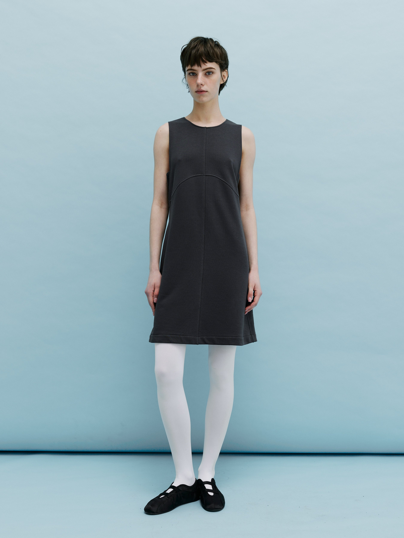 Платье мини Роза модель 230729_grey Фото