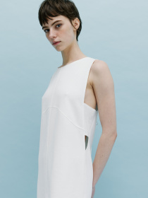 Платье мини Роза модель 230729_milk Фото