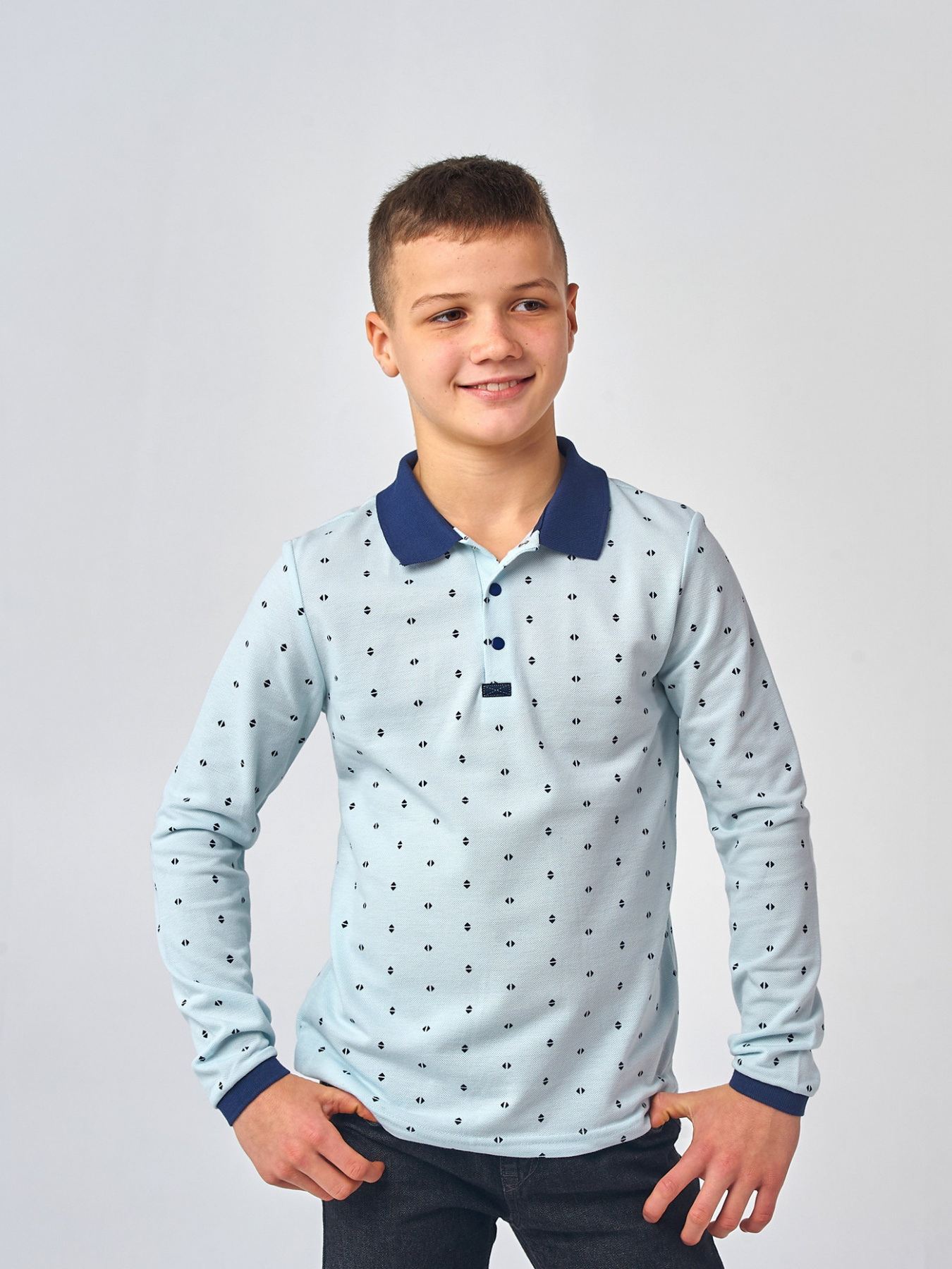 Поло SMIL Модель smil_114100-risunok-na-golubom Фото