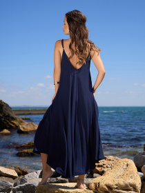 Сарафан ISSA Plus модель 14773_темно_синий Фото