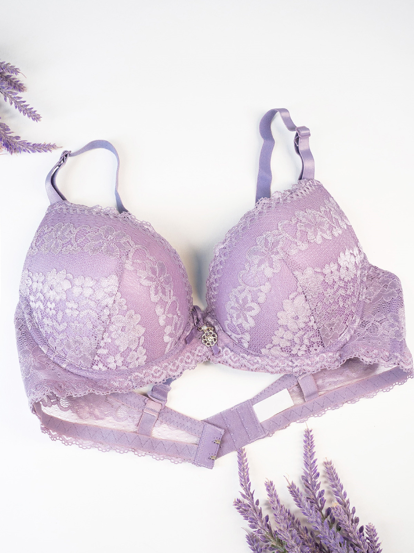 Бюстгальтер ISSA Plus модель BL3-128_сиреневый Фото