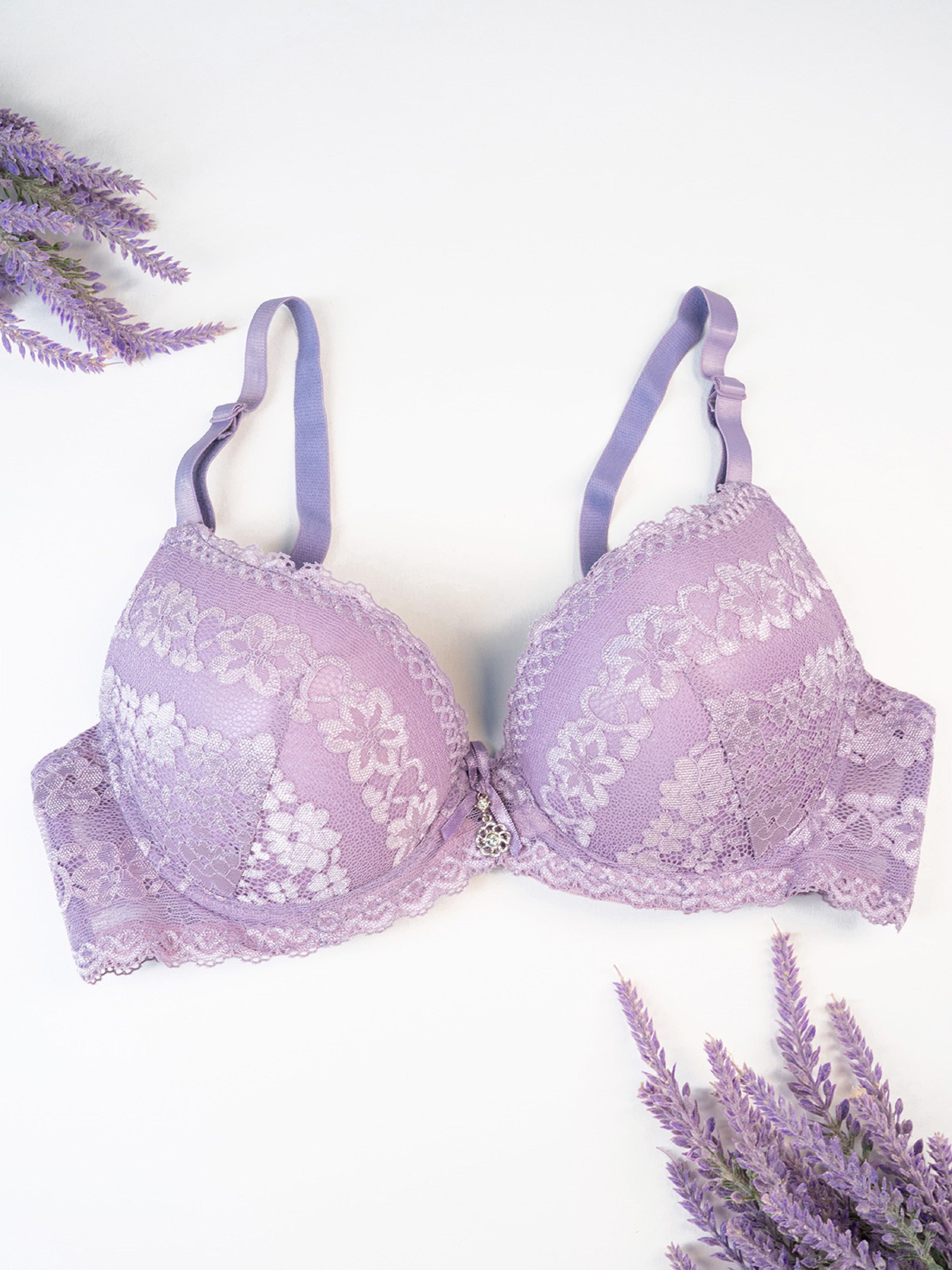 Бюстгальтер ISSA Plus модель BL3-128_сиреневый Фото