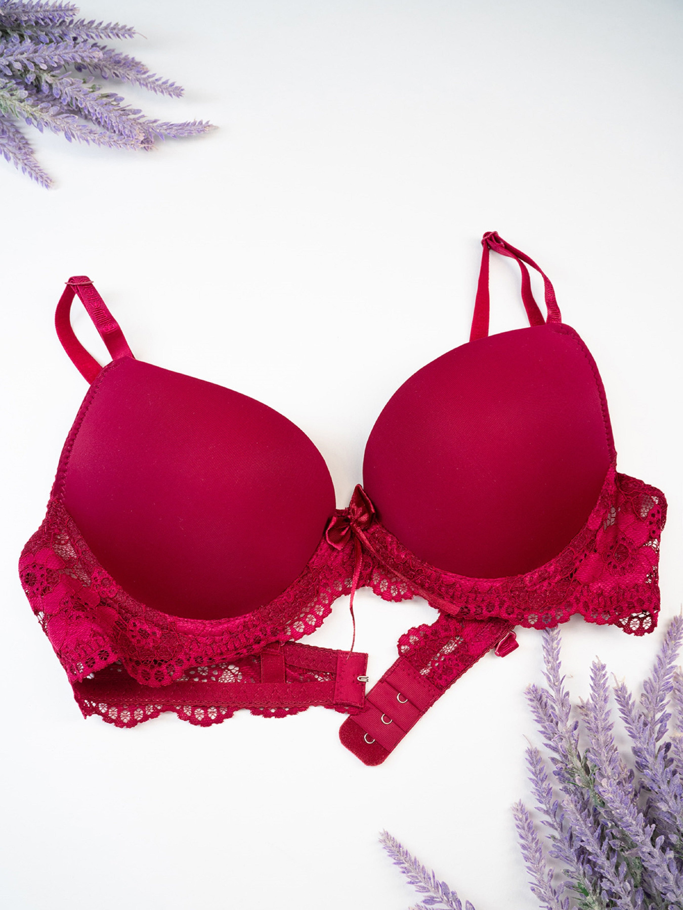 Бюстгальтер ISSA Plus модель BL3-164_бордовый Фото