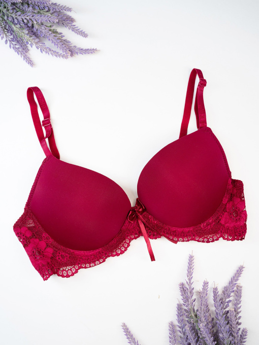 Бюстгальтер ISSA Plus модель BL3-164_бордовый Фото