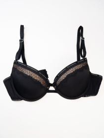 Бюстгальтер ISSA Plus модель BL3-134_черный_бежевый Фото