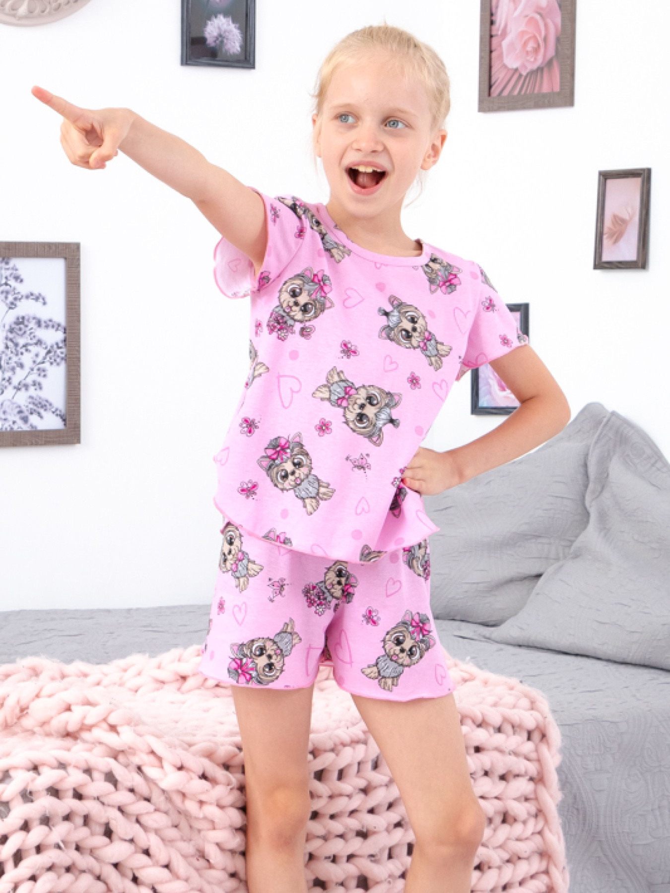 Пижама Носи своє модель 6372-002-1-sobachka-rozhevij Фото