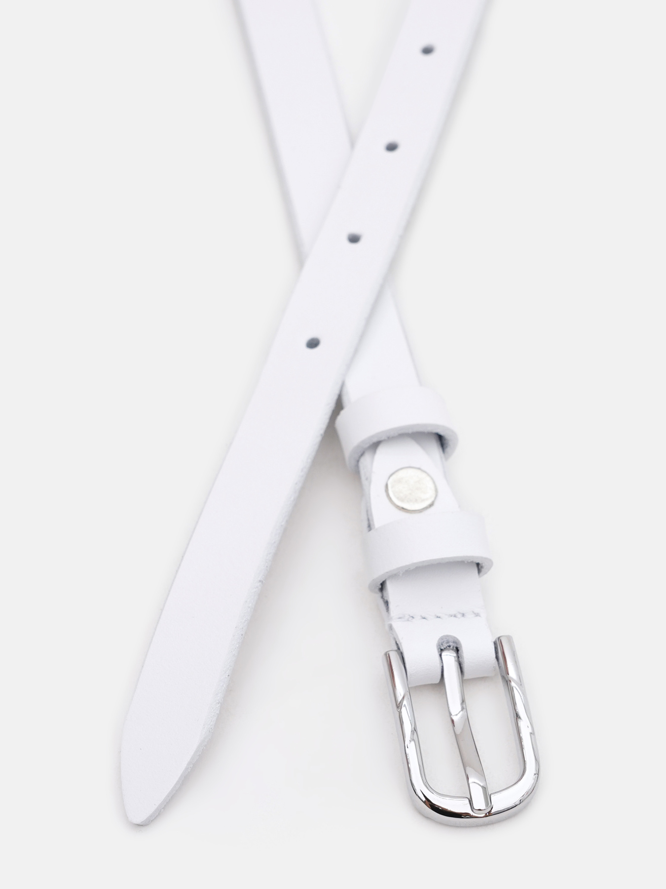 Ремінь Borsa Leather модель 110v1genw60-white Фото