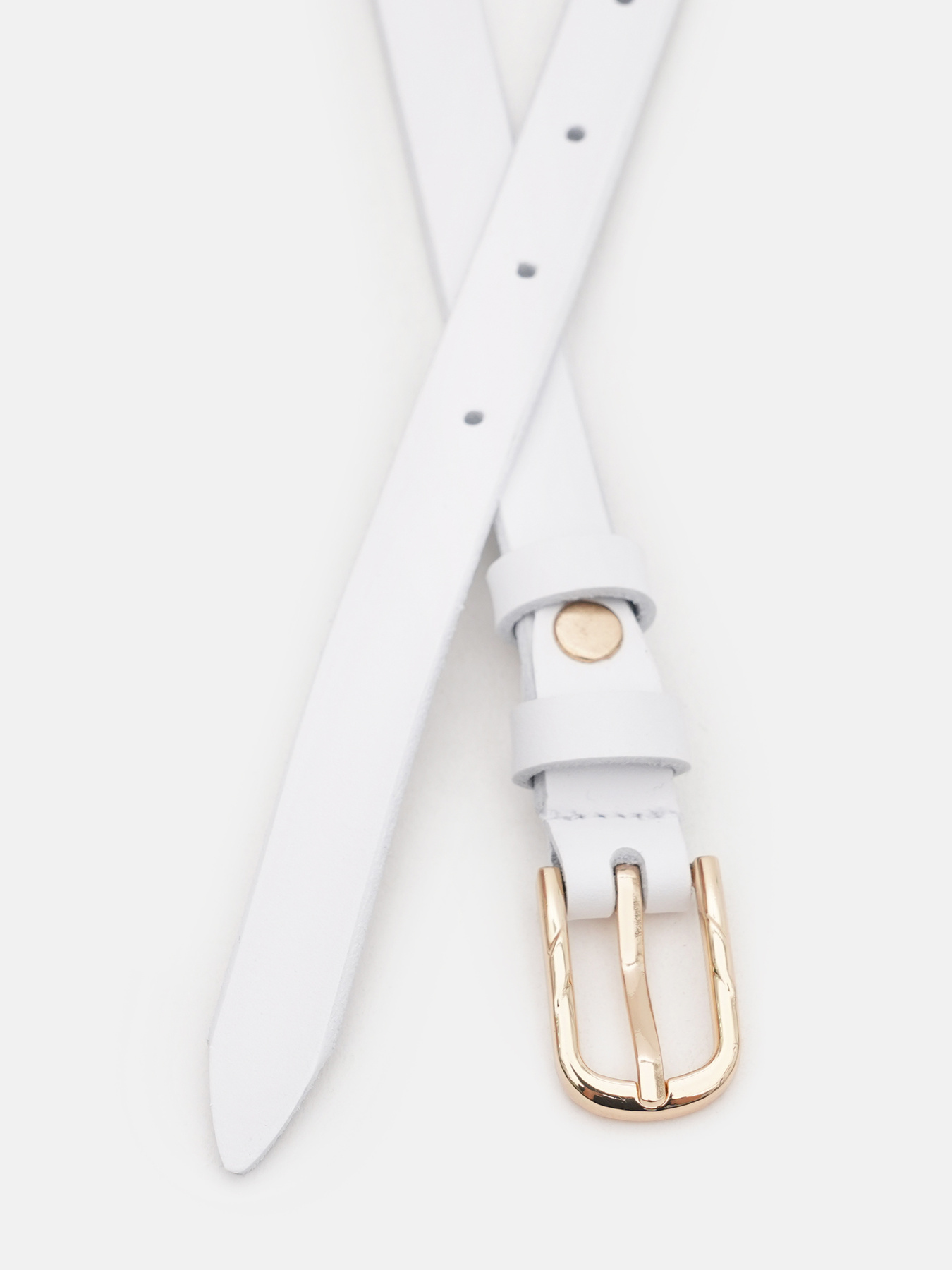 Ремінь Borsa Leather модель 110v1genw65-white Фото