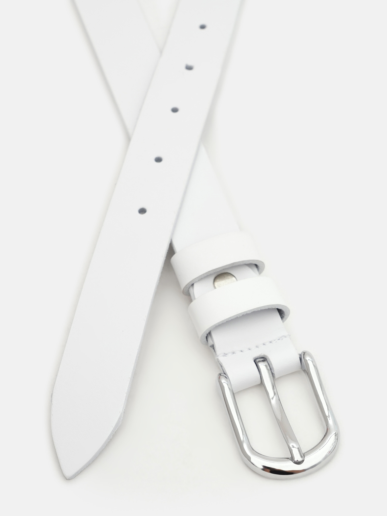 Ремінь Borsa Leather модель 100v1genw76-white Фото