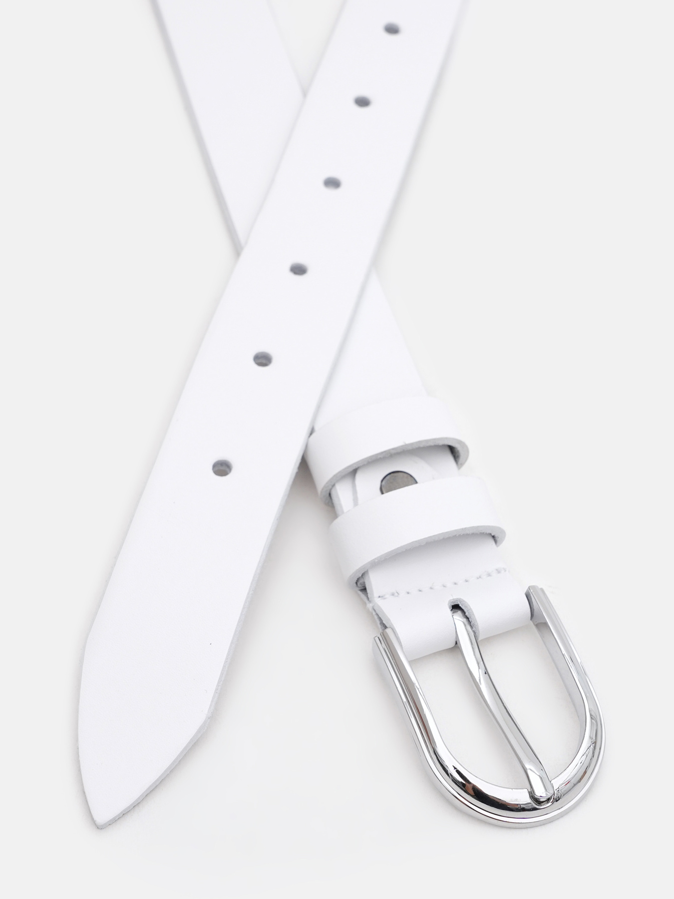 Ремінь Borsa Leather модель 110v1genw81-white Фото