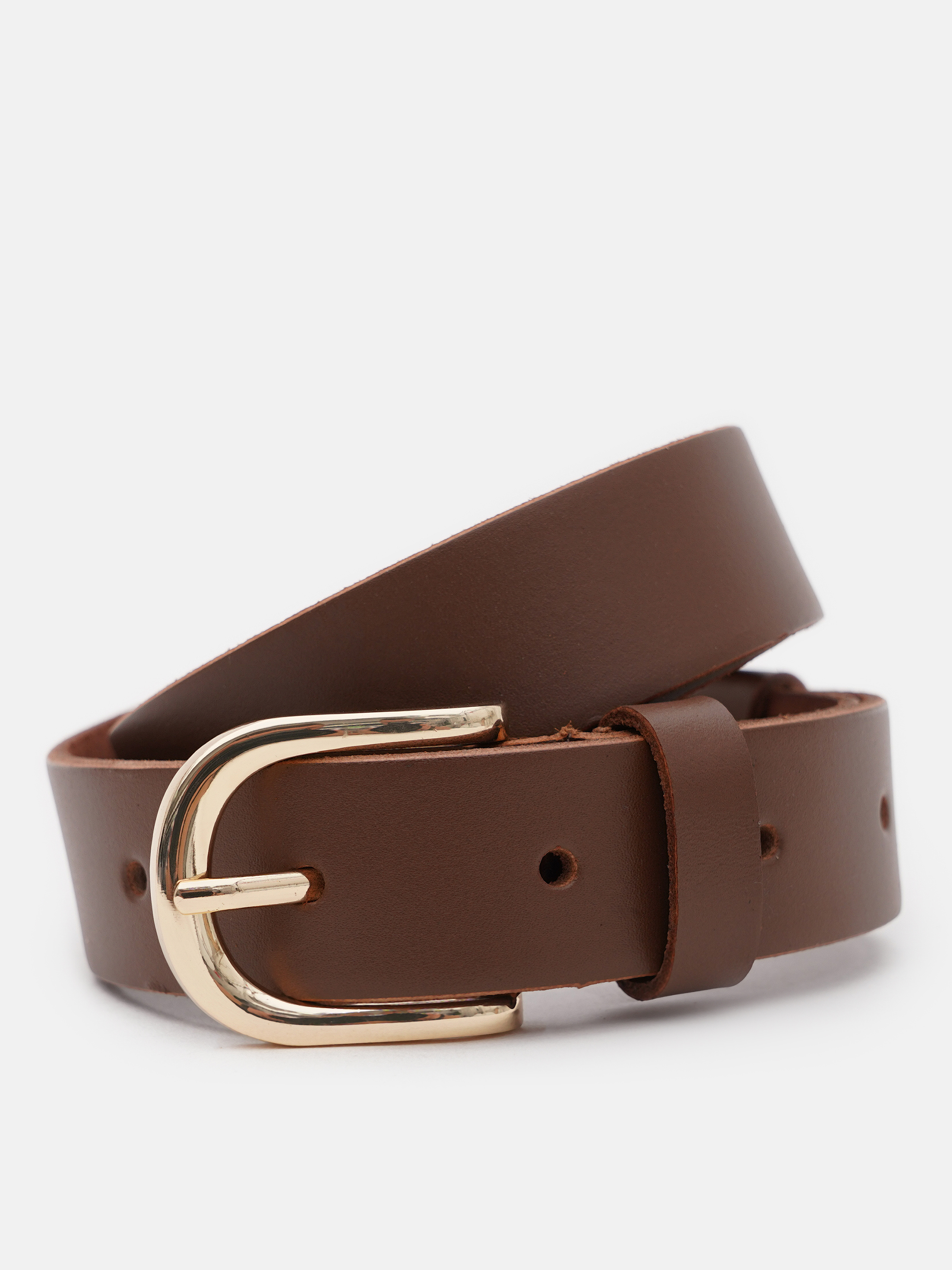 Borsa Leather Ремінь (100v1genw86-l.brown) Жіноче колір - Коричневий матеріал - Шкіра Borsa Leather - купити в Україні