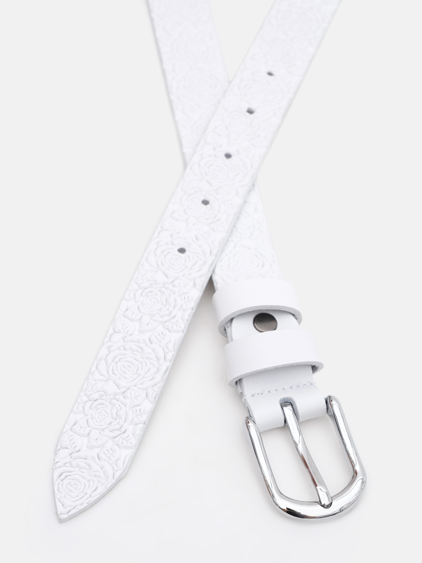 Ремінь Borsa Leather модель 100v1genw87-white Фото