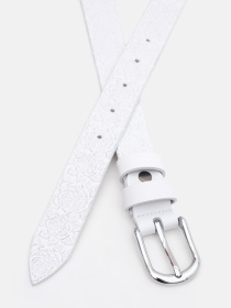 Ремінь Borsa Leather модель 100v1genw87-white Фото