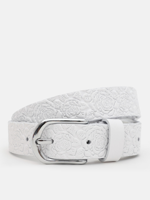 Ремінь Borsa Leather модель 100v1genw87-white Фото