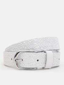 Ремінь Borsa Leather модель 110v1genw87-white Фото