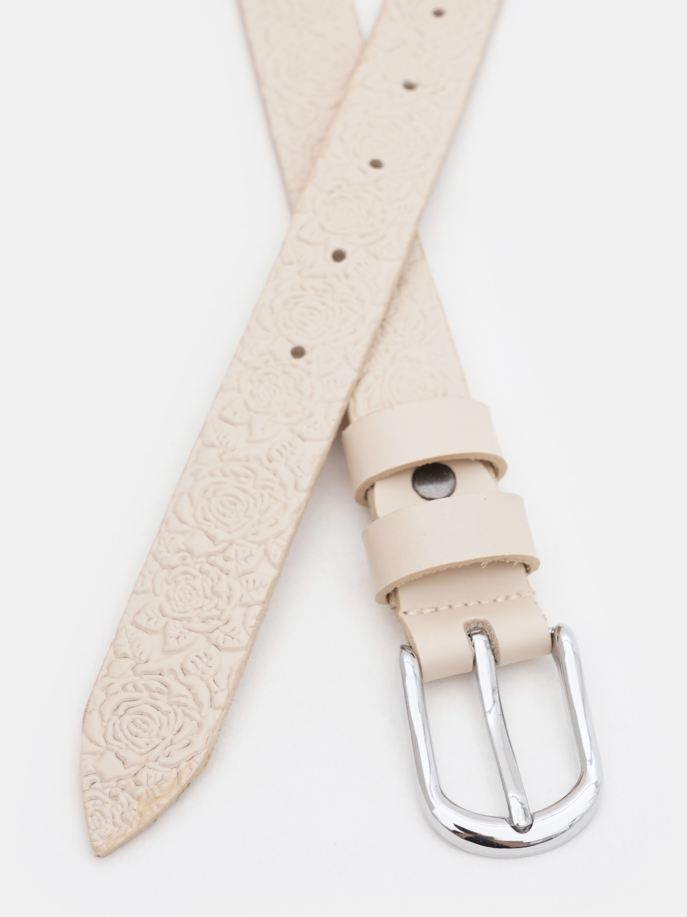 Ремінь Borsa Leather модель 100v1genw89-h.beige Фото