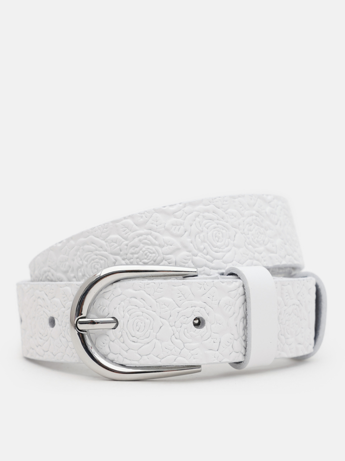 Ремень Borsa Leather модель 110v1genw91-white Фото