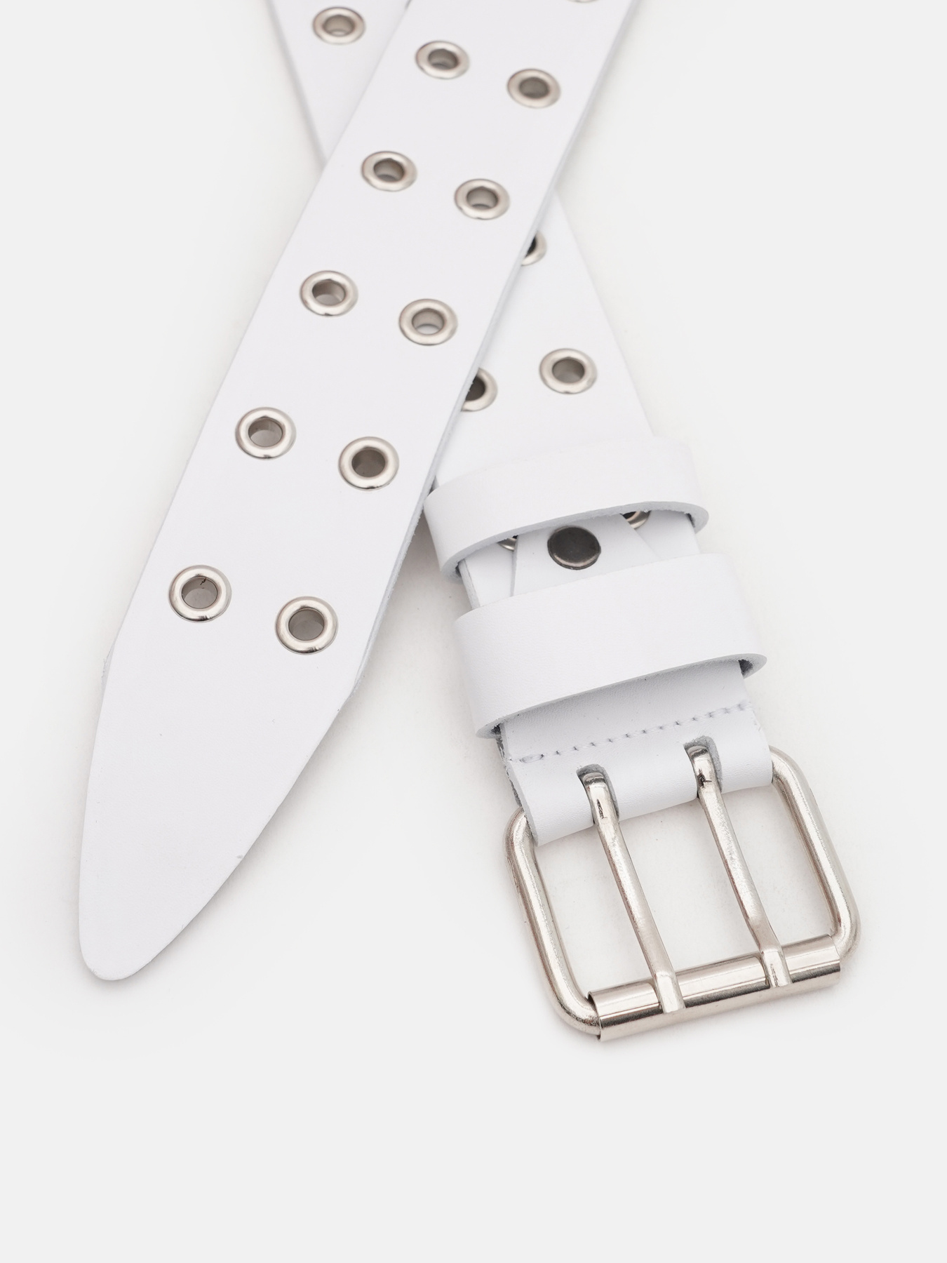 Ремень Borsa Leather модель 110v1genw97-white Фото