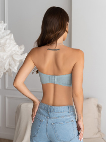 Бюстгальтер ISSA Plus модель BL3-137_голубой Фото