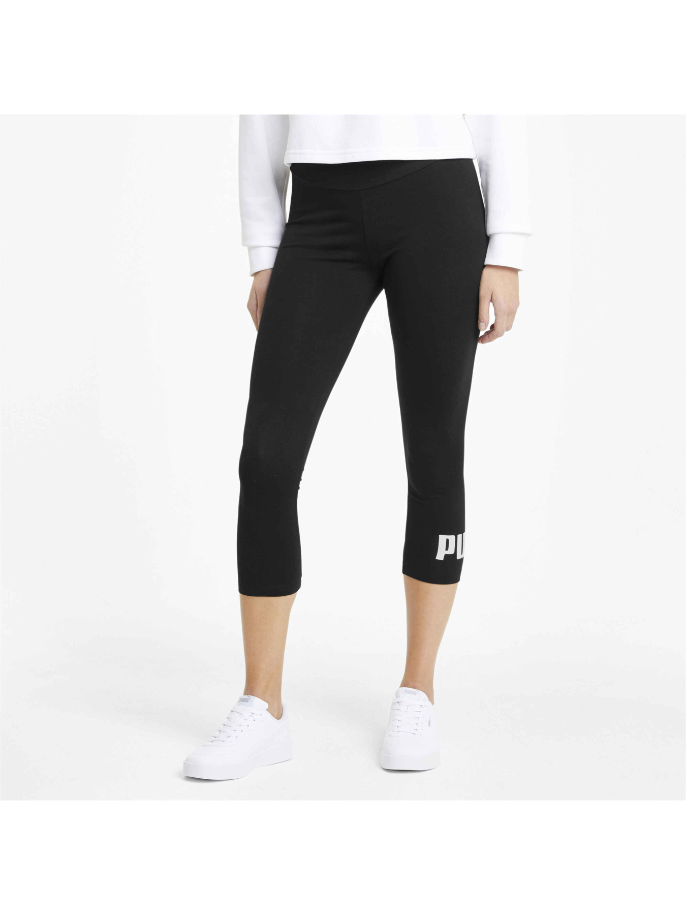Леггинсы спортивные PUMA Ess 3/4 Logo Leggings модель 586828 Фото