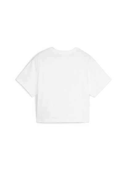 Футболка PUMA Girls Logo Cropped Tee модель 845346 — фото - INTERTOP
