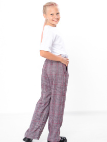 Брюки повседневные Носи своє модель 6437-086-kltinka-korichnevij-chervonij Фото