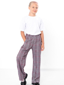 Брюки повседневные Носи своє модель 6437-086-kltinka-korichnevij-chervonij Фото