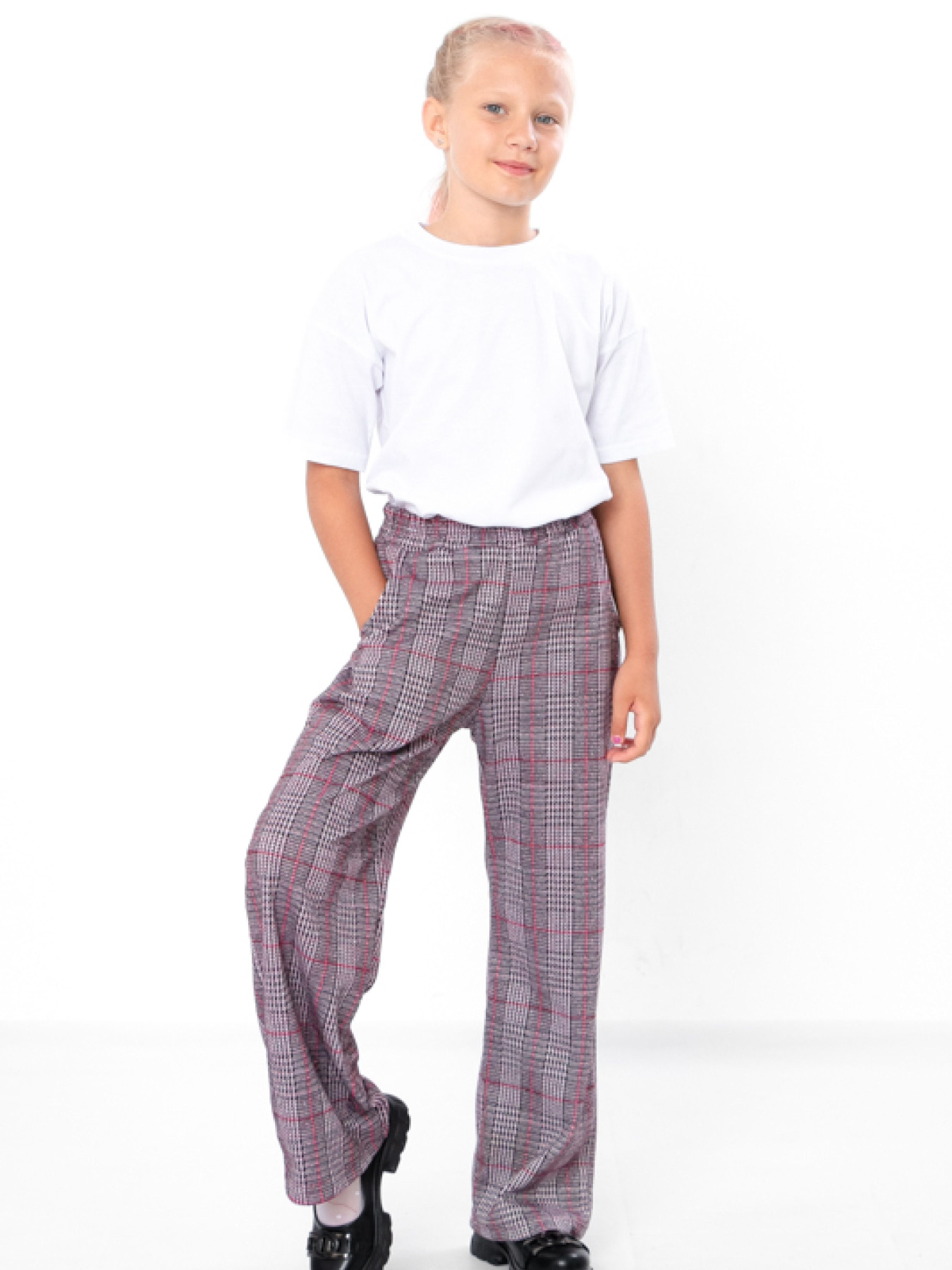 Повсякденні штани Носи своє модель 6437-086-kltinka-korichnevij-chervonij Фото