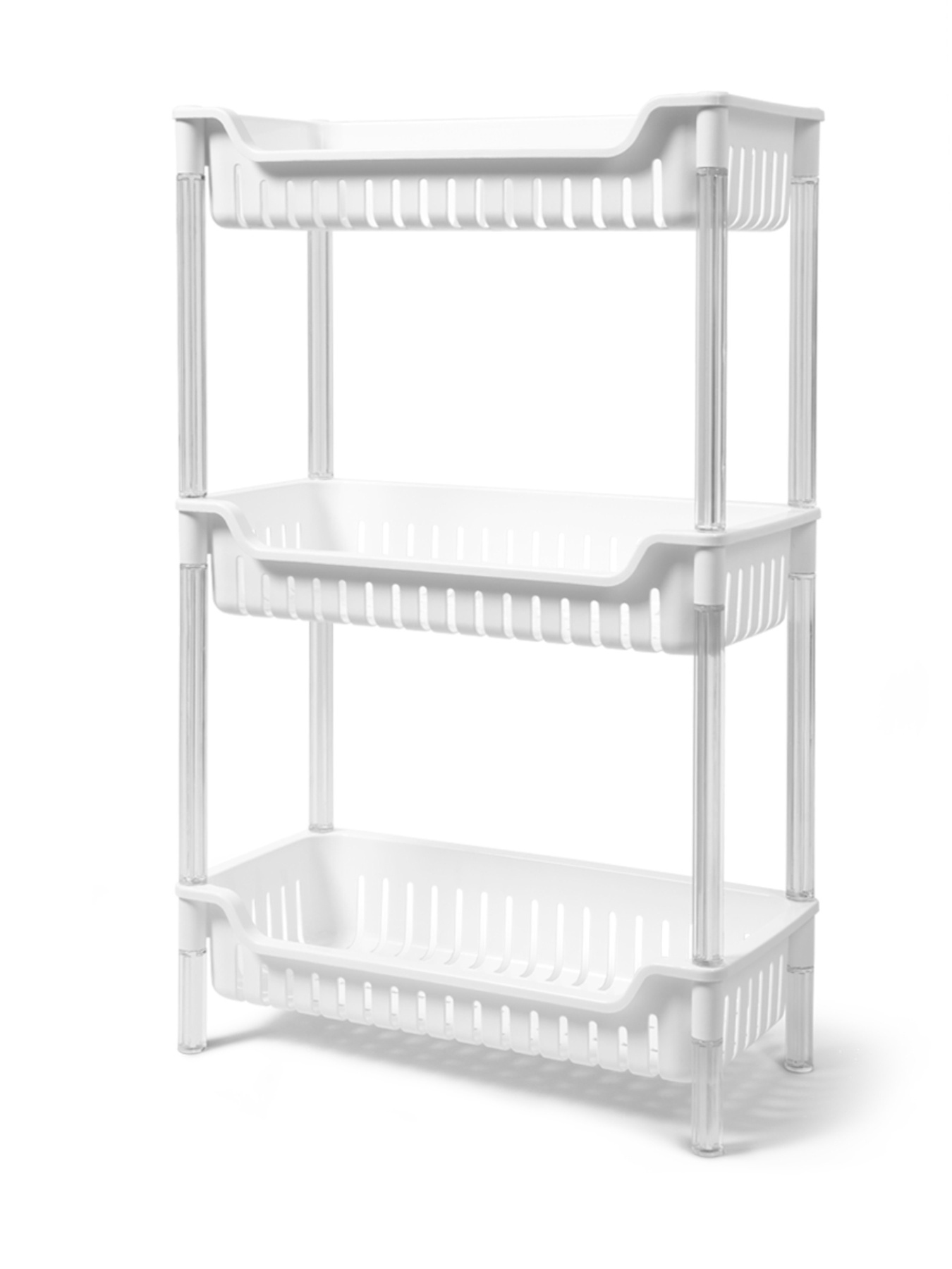 Етажерка 3-рівнева біла MBM HOME модель FH-05 WHITE Фото