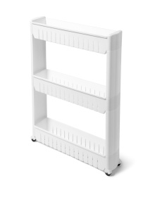 Этажерка 3-х-ярусная узкая белая MBM MY HOME модель FH-20 WHITE Фото