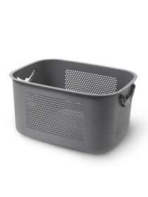 Этажерка 3-х-ярусная с корзинами на колесах серая MBM HOME модель FH-21 GRAY Фото