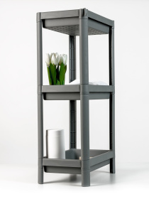 Етажерка 3-рівнева сіра MBM HOME модель FH-22/3 GRAY Фото