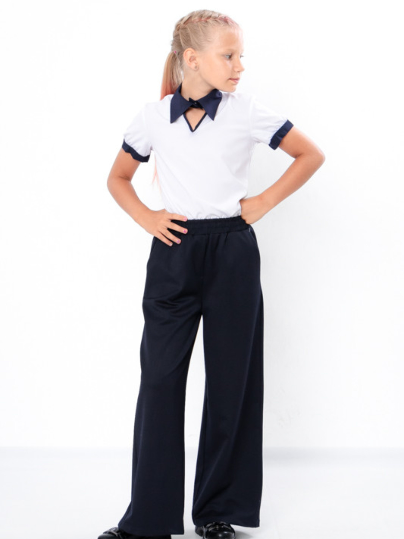 Брюки палаццо Носи своє модель 10322-chornilxno-sinj Фото