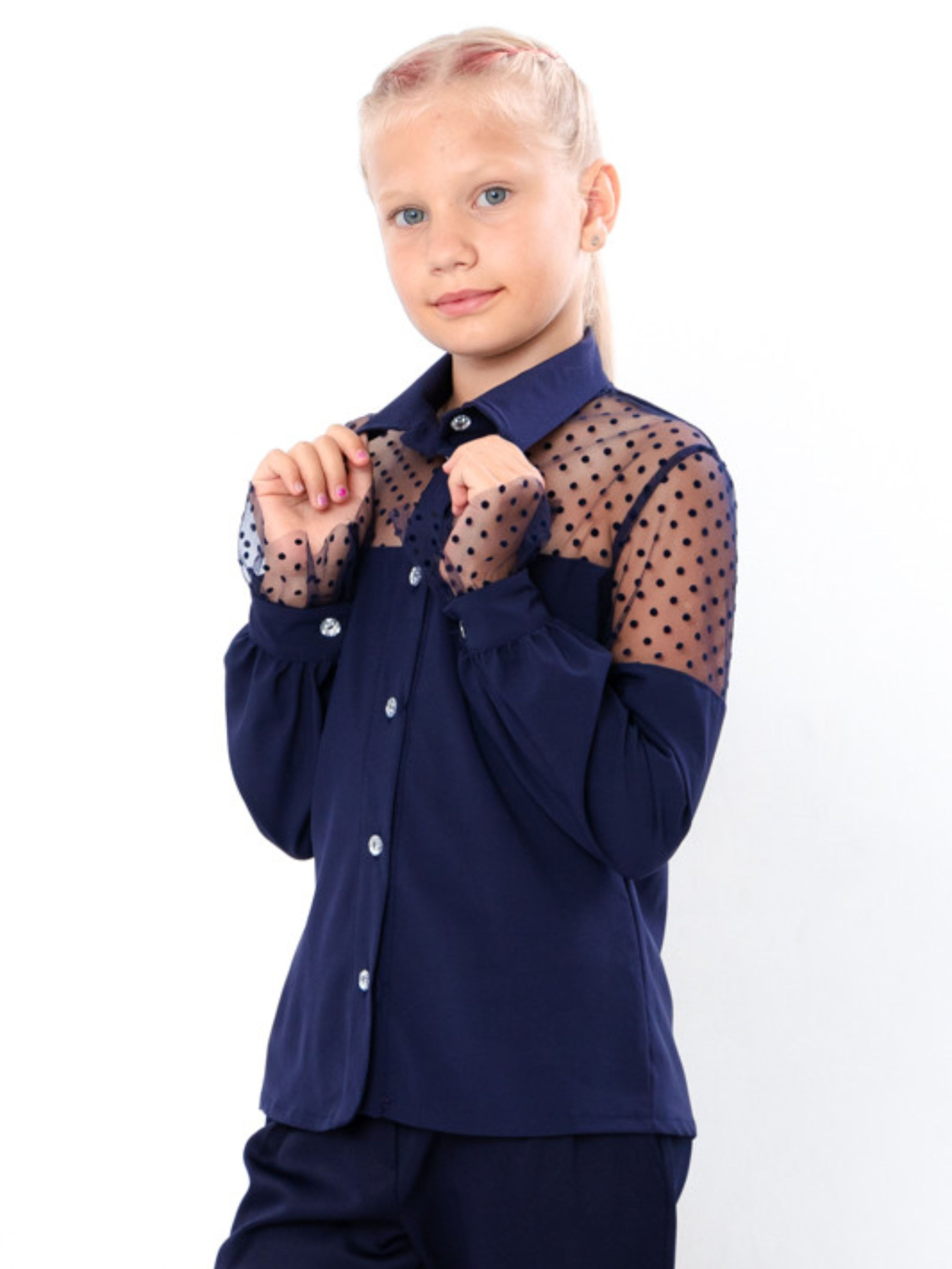 Блуза Носи своє Модель 6294-066-chornilxno-sinj Фото