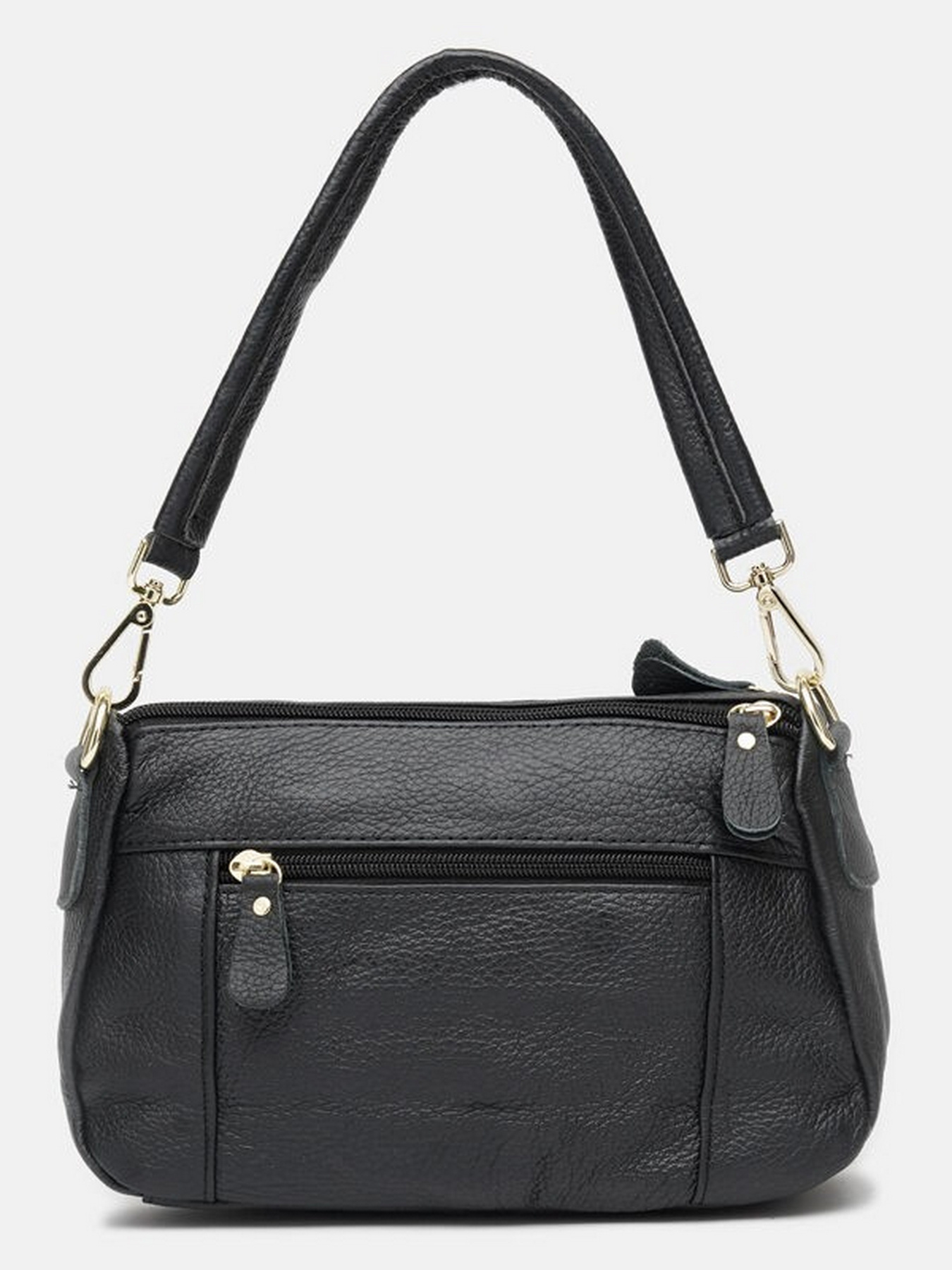 Сумка Borsa Leather модель K1211-black Фото