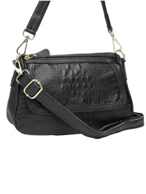 Сумка Borsa Leather модель K1211-black Фото