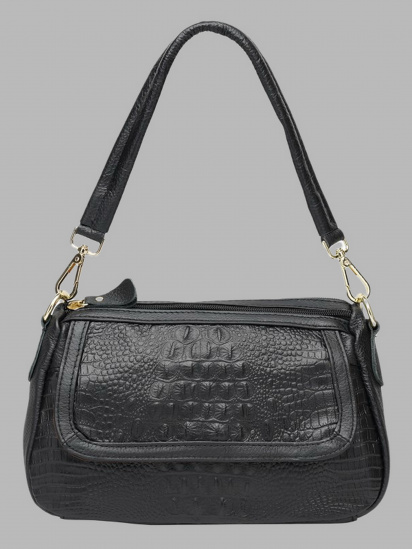Сумка Borsa Leather модель K1211-black - фото