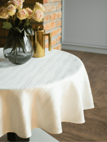 Скатертина для круглих столів "Касабланка" Едельвіка модель 116-23-00 Скатертина для круглих столів "Касабланка" Едельвіка модель 116-23-00 Фото