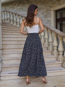 Спідниця міді ISSA Plus модель 14781_синий Фото