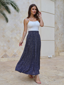 Юбка макси ISSA Plus модель 14782_синий Фото