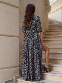 Сукня максі ISSA Plus модель 14778_черный Фото