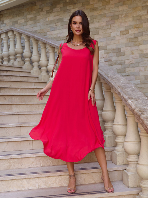 Сарафан ISSA Plus модель 14783_красный Фото