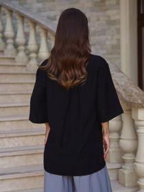 Рубашка повседневная ISSA Plus модель 14784_черный Фото