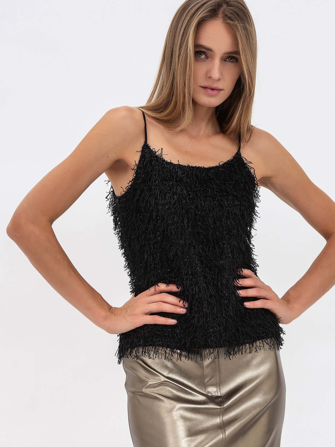 Майка Lesia модель DenizBlackSHRTWLS Фото